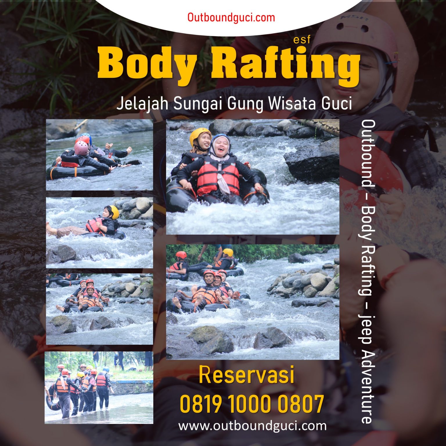 Body Rafting Wisata Guci Tegal